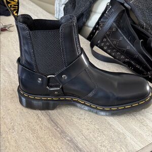 Dr Marten’s Black Leather 9M Men's Boots, brand new